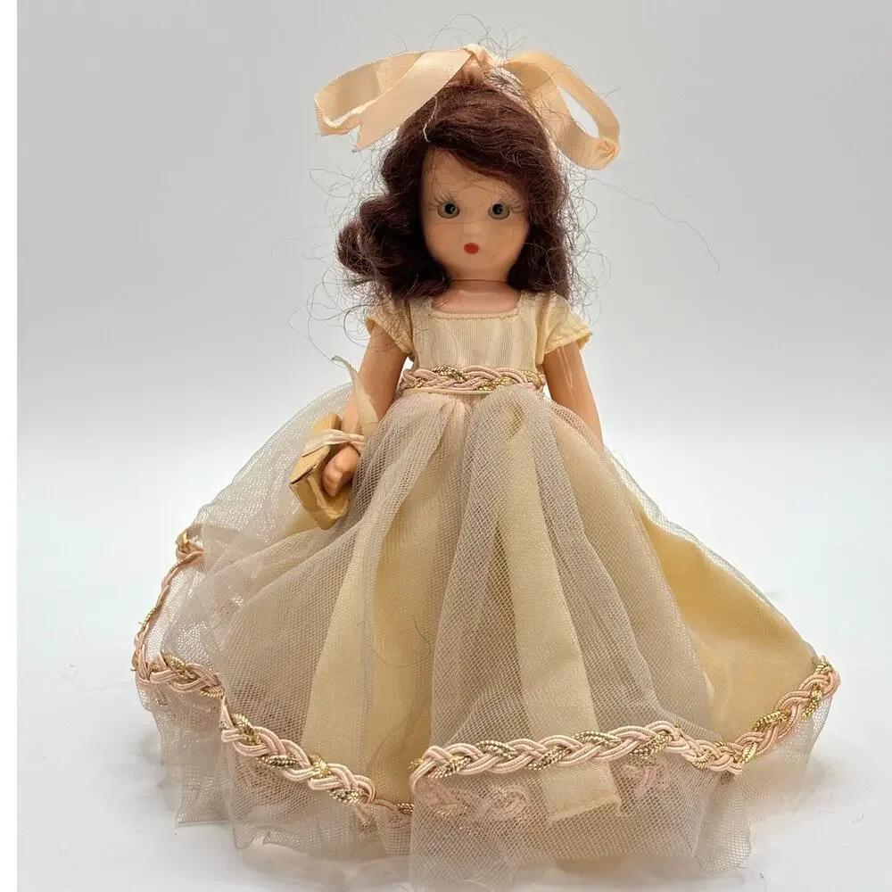 Vintage 1948-1960 Nancy Ann Storybook Doll, Plastic, Sleepy Eyes, Comes w/Stand